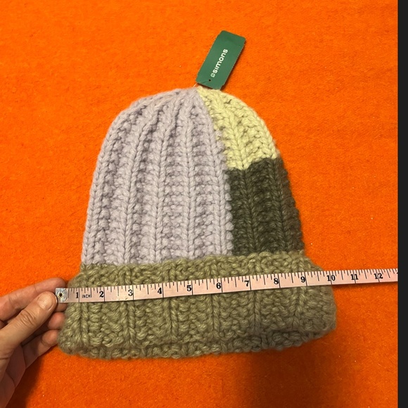 About The Tower rustic soft merino wool blend unisex wide rib tuque NWT - Picture 9 of 9